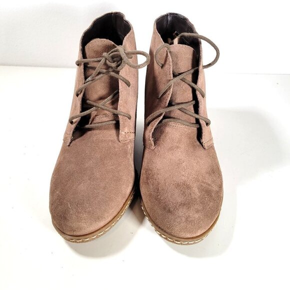 Franco Sarto Womens Suede Lace up Ankle Booties Size US 7.5 - Picture 4 of 16